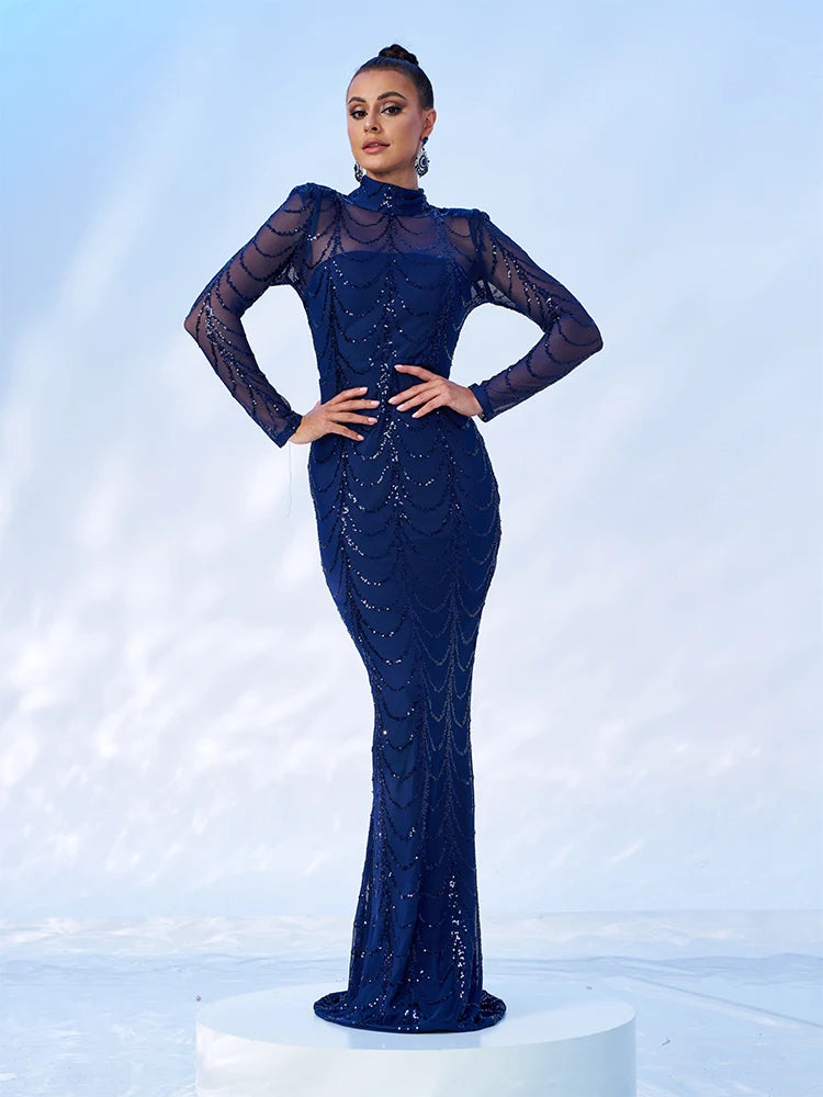 Missord Wave Sequin Party Dresses