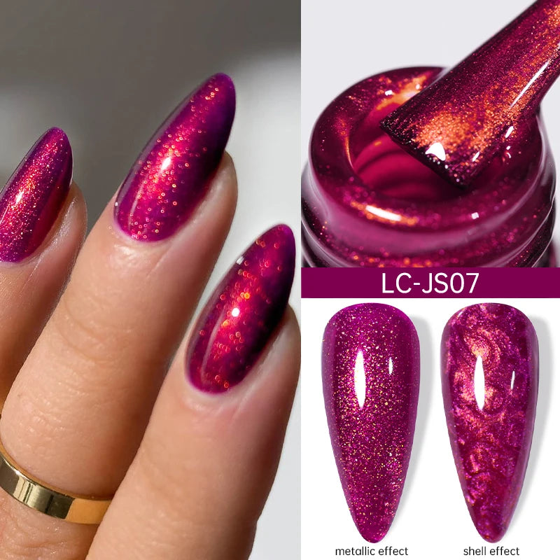 Brown Red Purple Nail Gel Polish Coffee Color Series