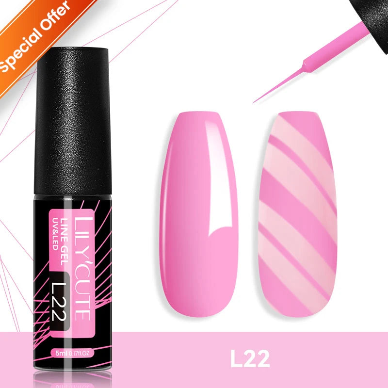LILYCUTE Nude Crystal Rubber Base Gel Nail Polish