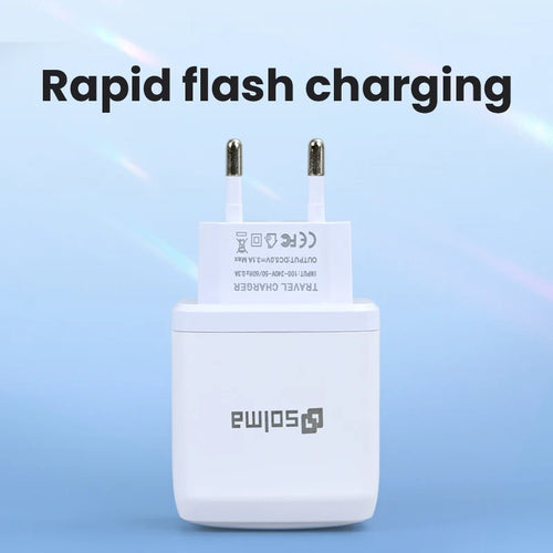 2 Ports USB  Charger White EU Standard Plug