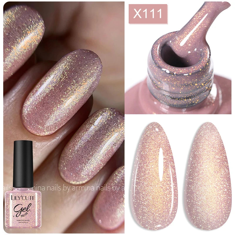 Brown Red Purple Nail Gel Polish Coffee Color Series