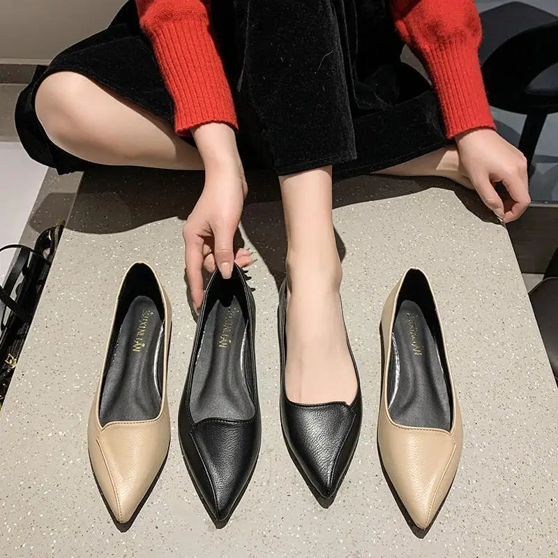 Women Fashion Pointed Toe Slip on Shoes