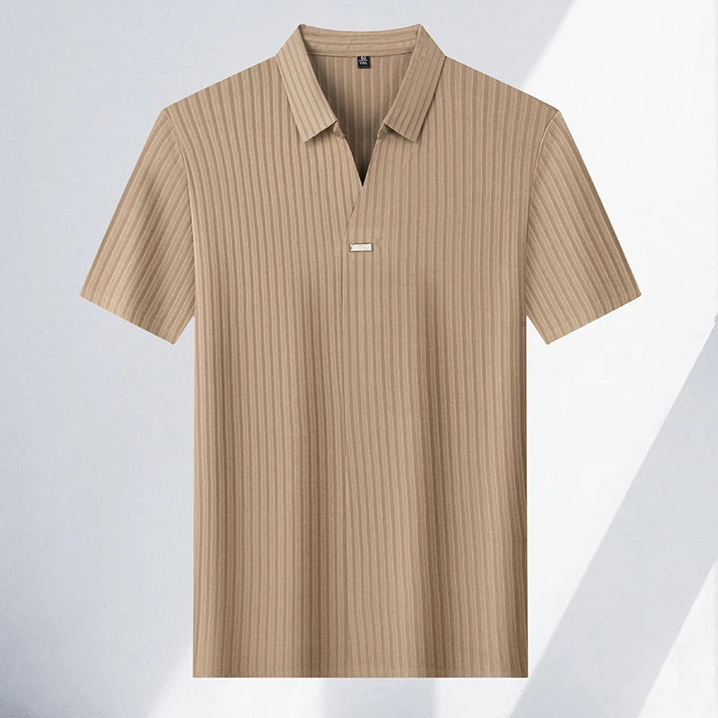 High quality personality men's solid color T-shirt