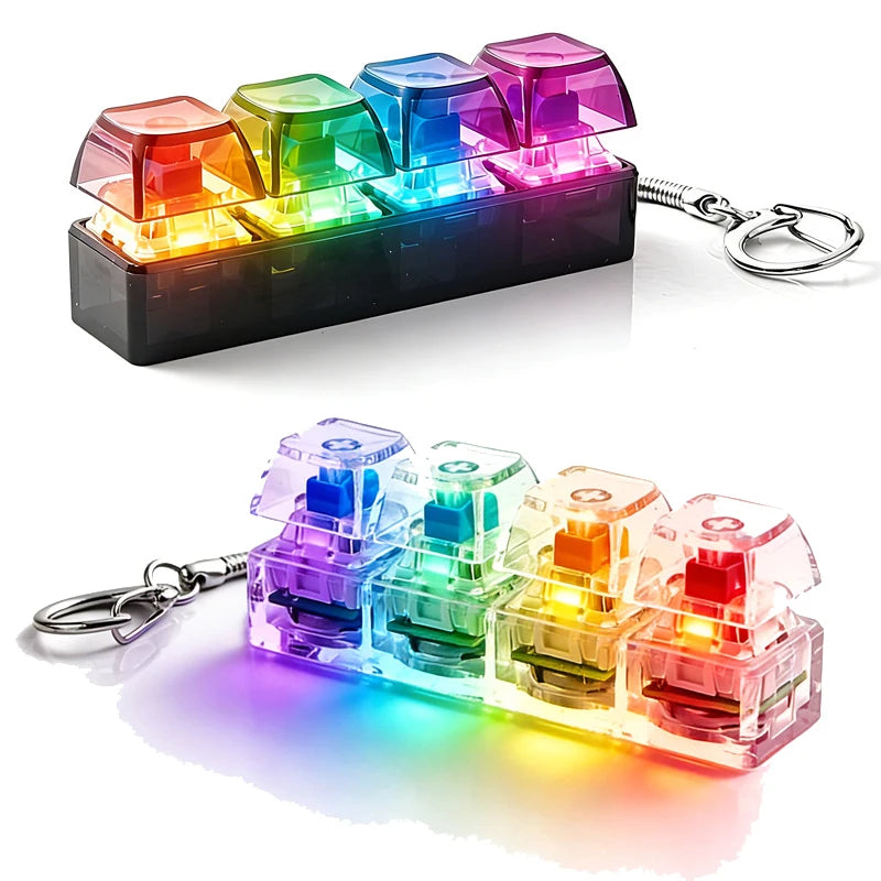 4-Button Fingertip Keyboard keychain