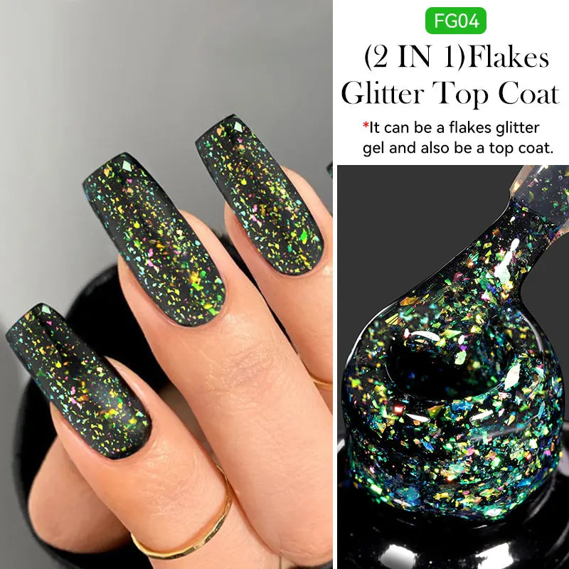 LILYCUTE Nude Crystal Rubber Base Gel Nail Polish