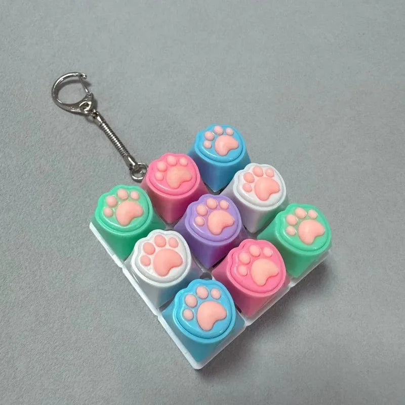 New Keys Button Keychain Stress Relief Toy
