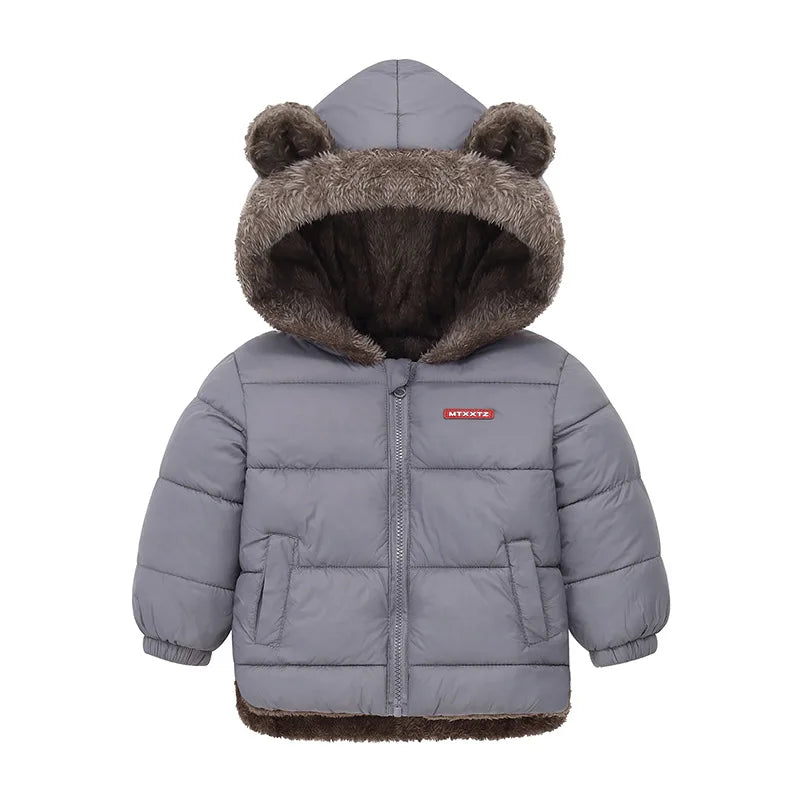 Baby Boys Girls Jacket Hooded Cotton Outerwear Children's