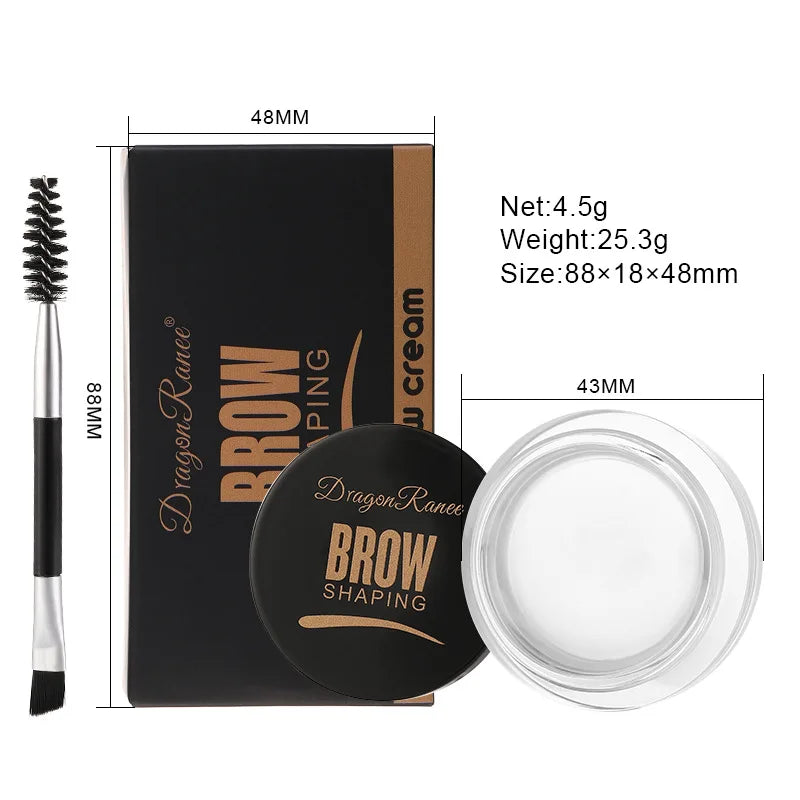 White Bushy Eyebrow Gel - European & American Style
