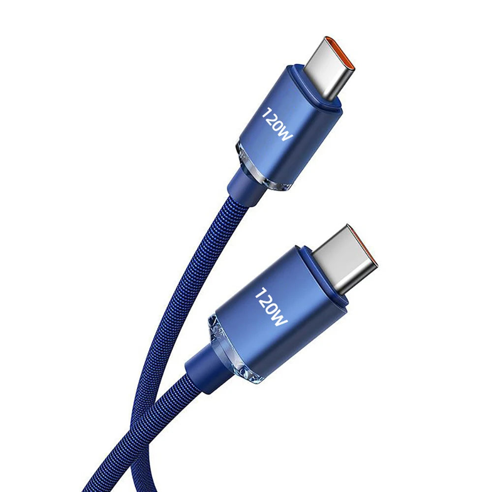 120W PD Type C Cable Super Fast Charger