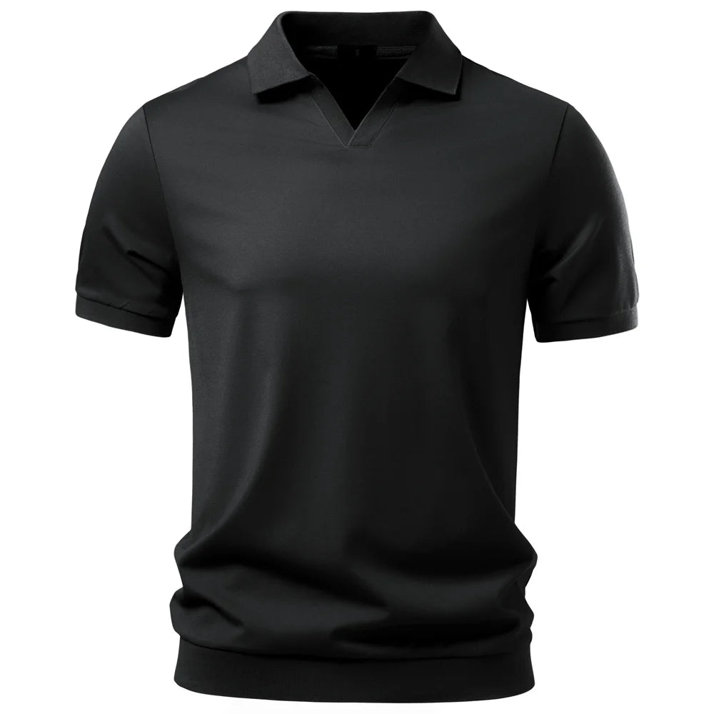 Skin-Friendly Casual Cool Old Money Style Male Polo Shirts