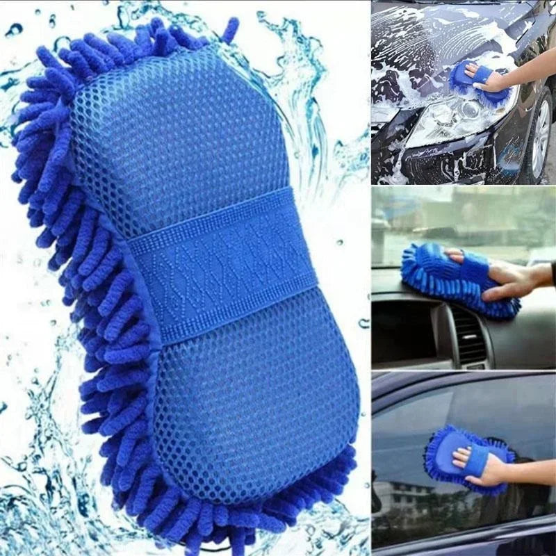 1/2pcs Microfiber Chenille Glove Car Wash