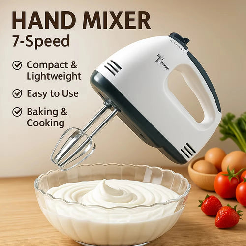7-Speed Handheld Electric Egg Beater Mini Automatic Mixer
