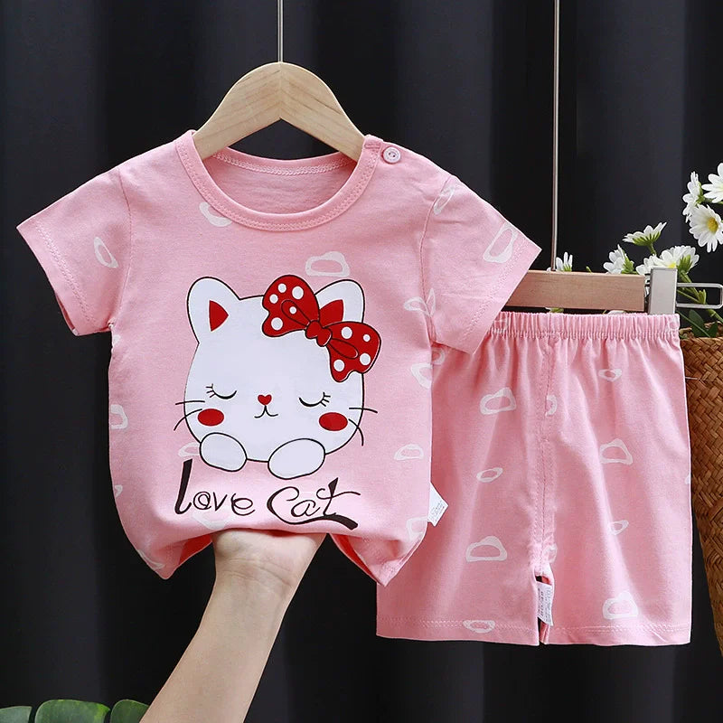 2Pcs Children Outfits 0-6 Years
