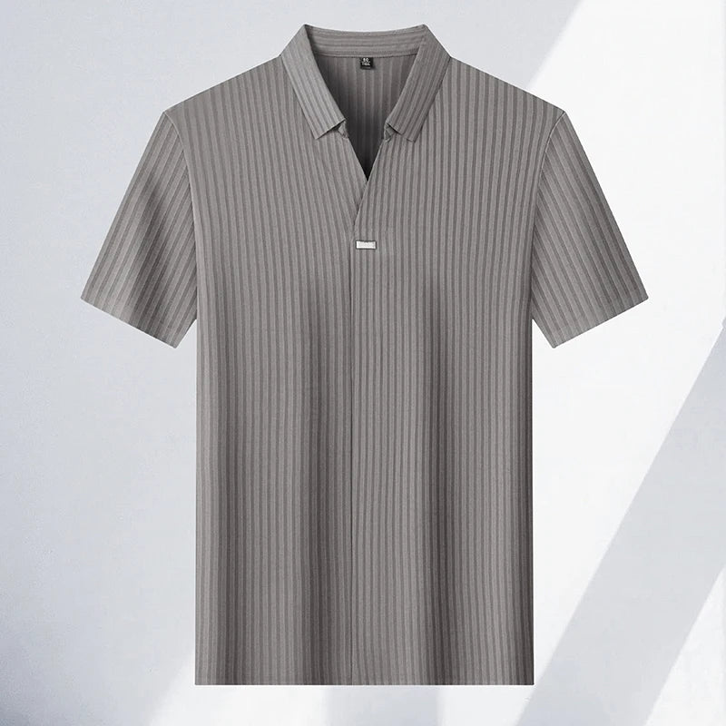 High quality personality men's solid color T-shirt
