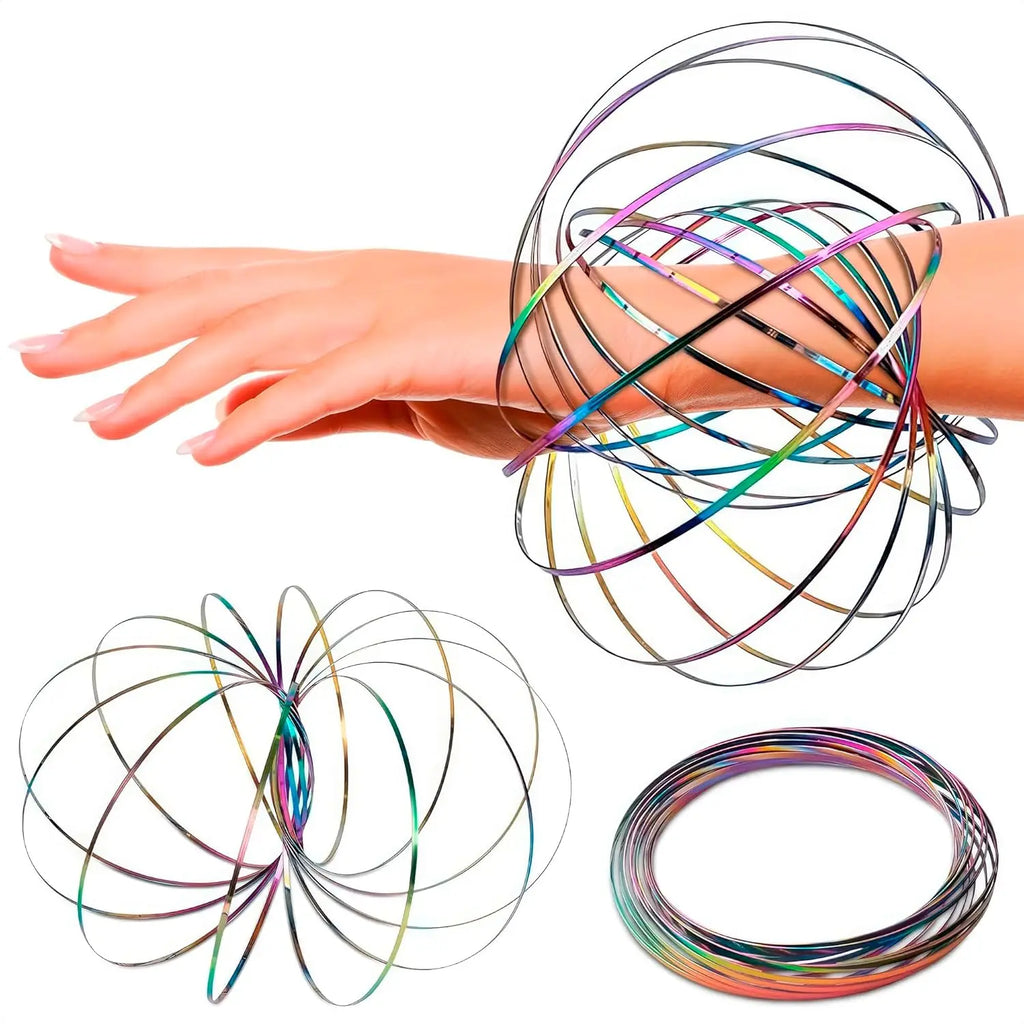 Colorful Kinetic Toroflux Magic Ring Stress Relief Fidget Toy