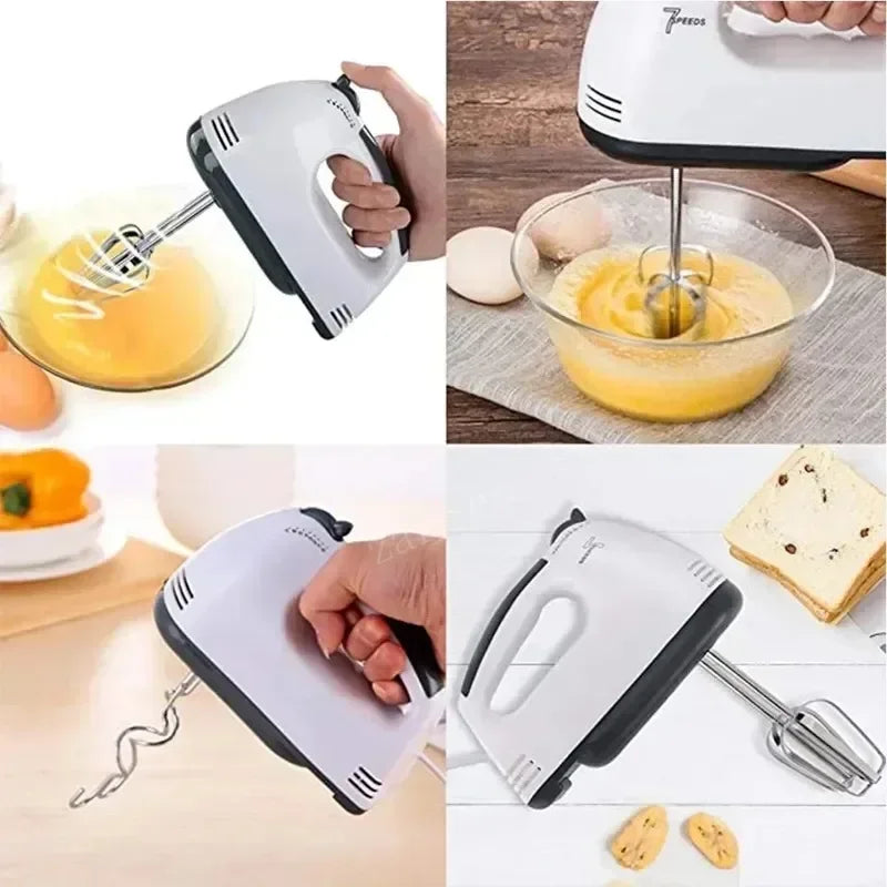 Multifunctional 7 Speed Mini Mixer Electric, Automatic Cream Food Cake Baking Dough Mixer