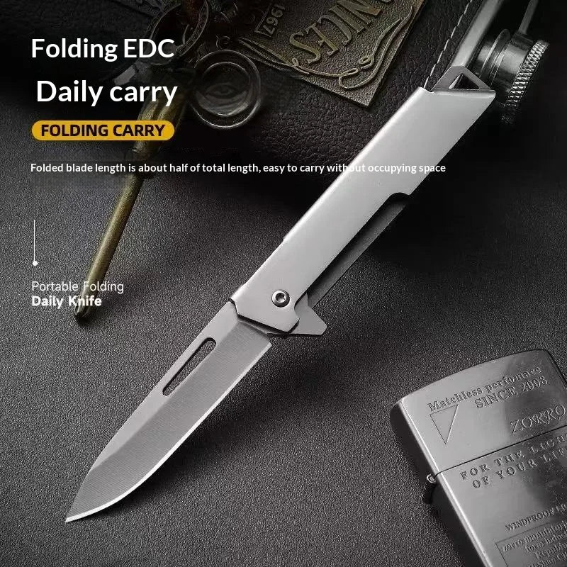 New Full Steel,Quick Open Multi-Function Folding Knife
