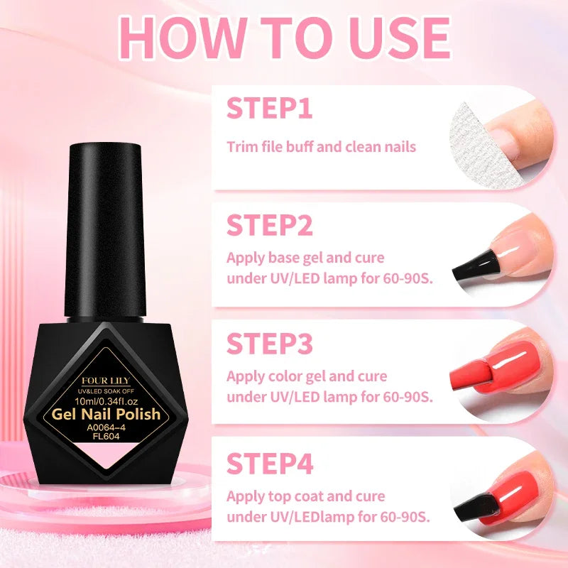 10ml Gel Nail Polish 162 Colors