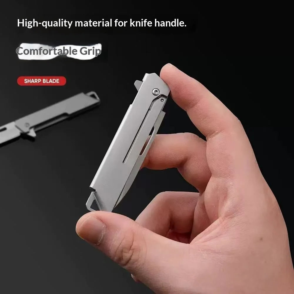 New Full Steel,Quick Open Multi-Function Folding Knife