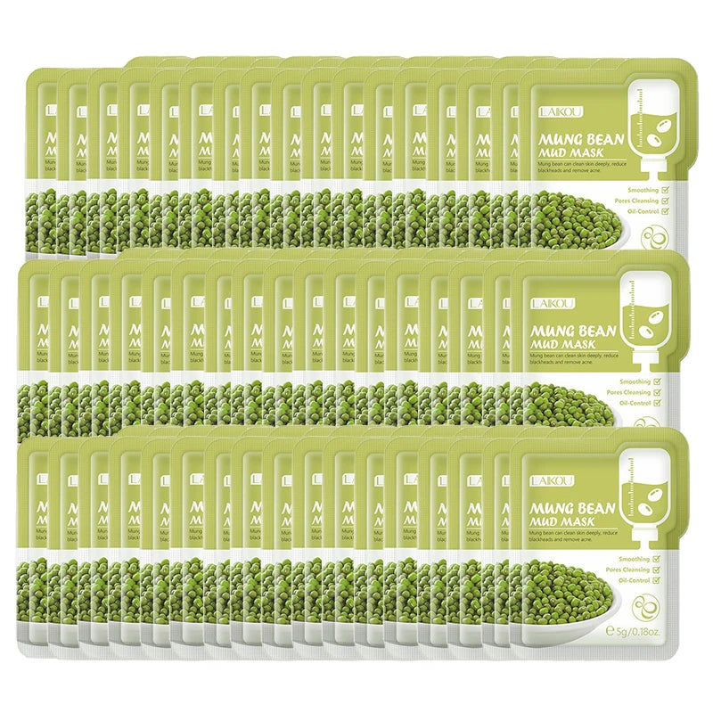 50pcs Japan Sakura Clay Mask for, Oil-Control Remove Blackhead Pink Mud
