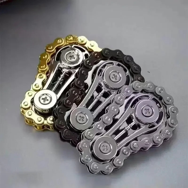 Chain Tooth Mechanical Flywheel Fidget Spinner for Children Adult Hand Toy