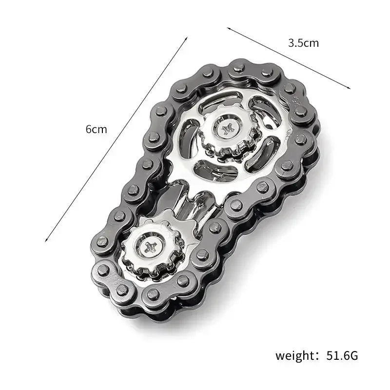 Chain Tooth Mechanical Flywheel Fidget Spinner for Children Adult Hand Toy
