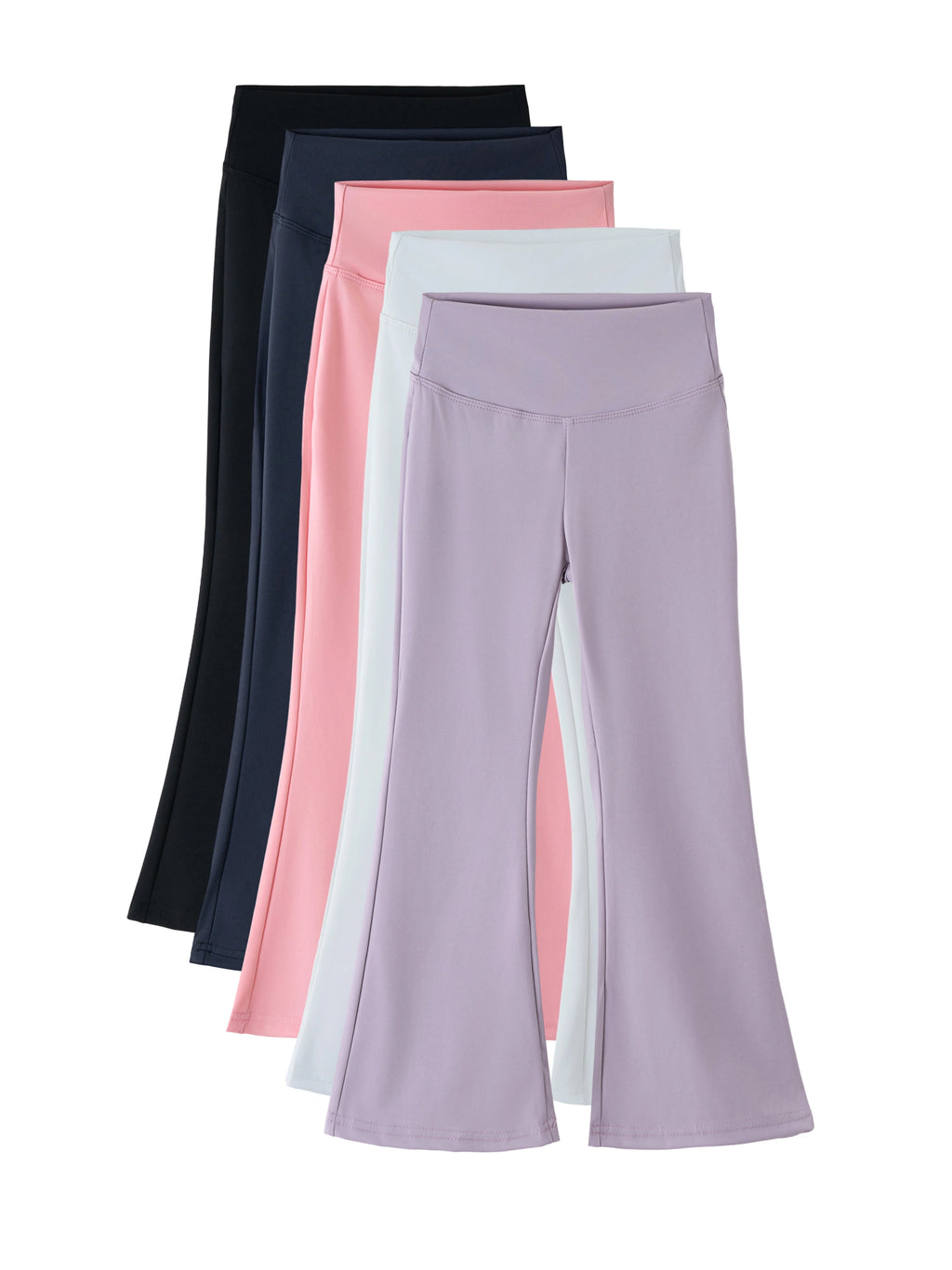 Girls Flared Pants High Waist Yoga Leggings