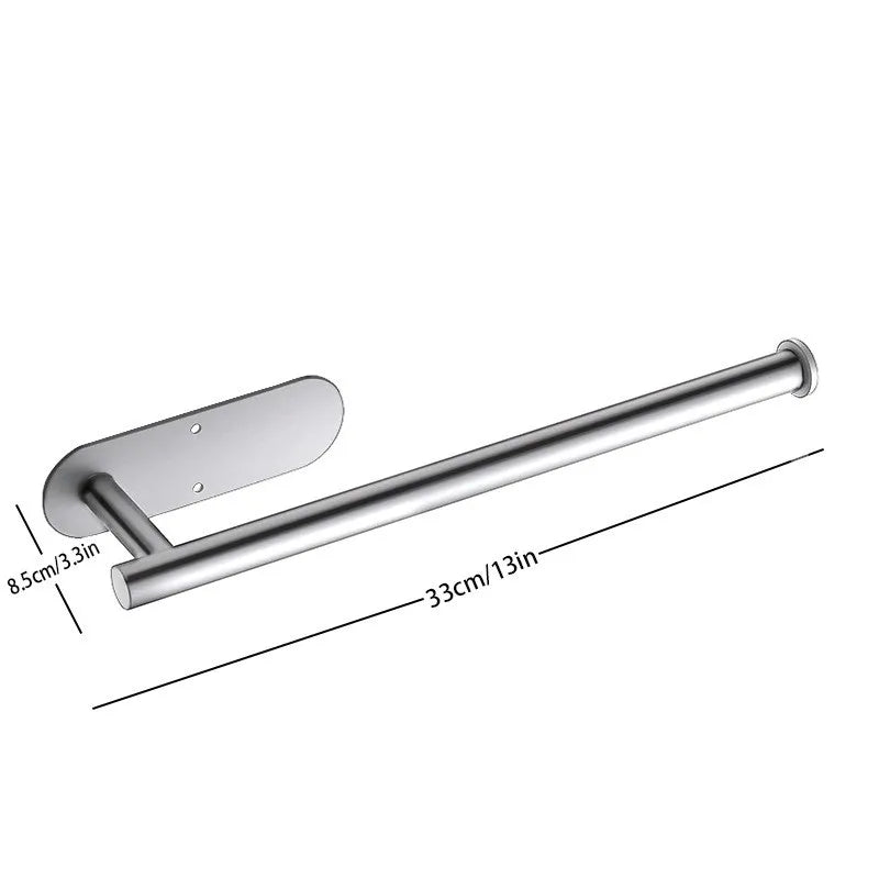 Paper Towel Holder Adhesive Tissue Hanger Toilet Roll Paper