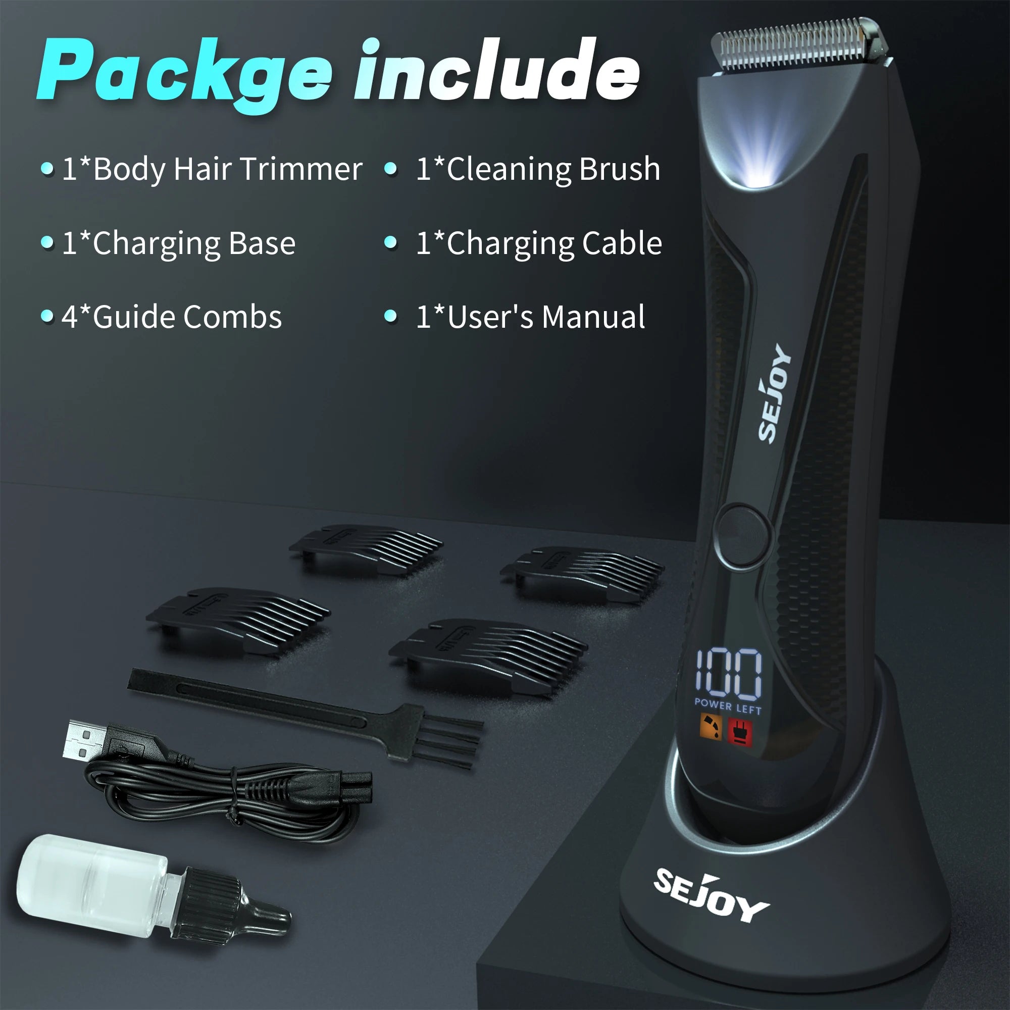 Electric Groin Body Hair Trimmer