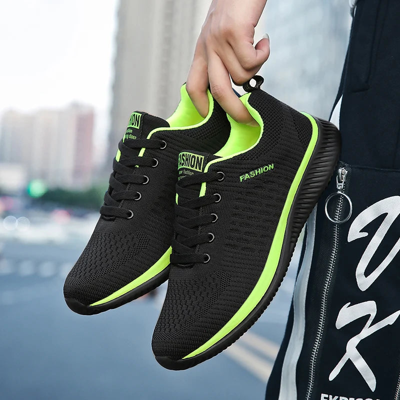 Sneakers Men Running Walking Knit Shoes