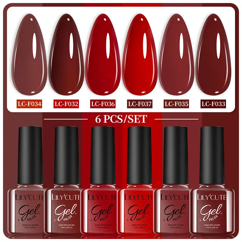 7ml 6Pcs Gel Nail Polish