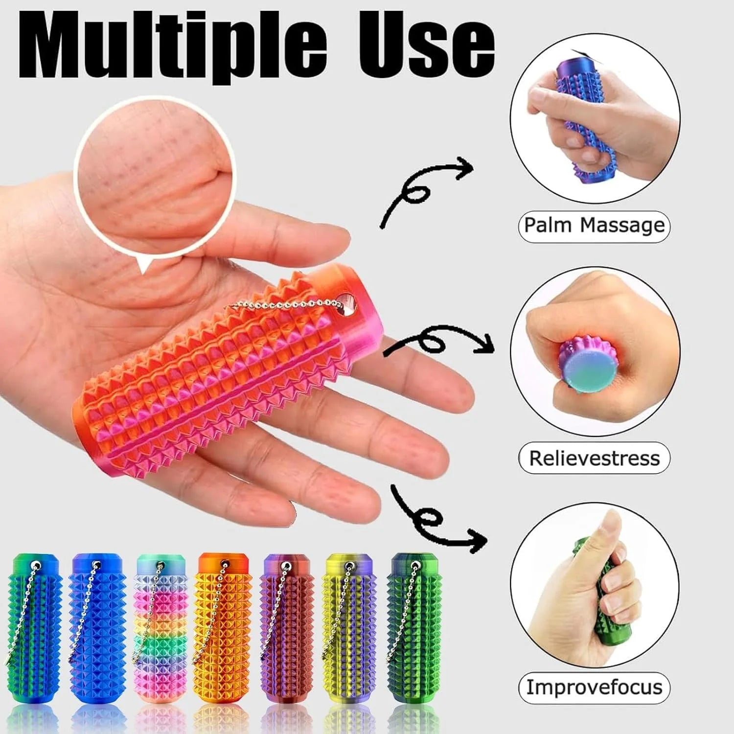 Handheld Pain Stim Fidget Roller Toys Anxiety Relief