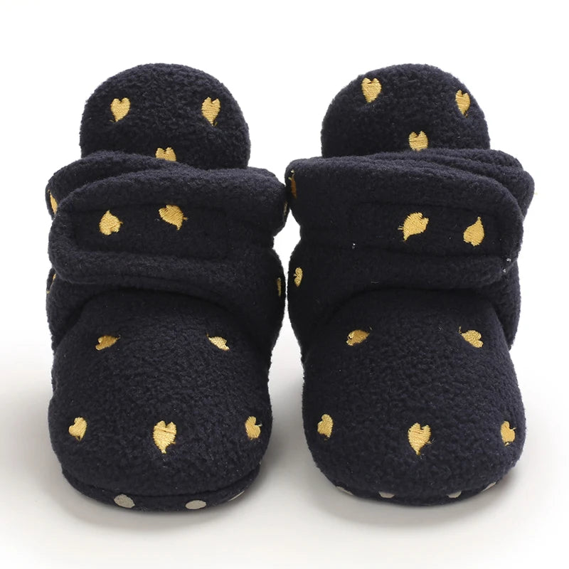 Newborn Baby Girls Boys Soft Booties Solid and comfortable