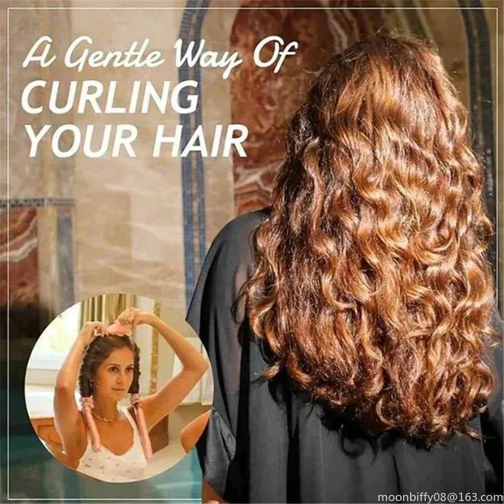 No Heat Silk Curls Ribbon Hair Rollers