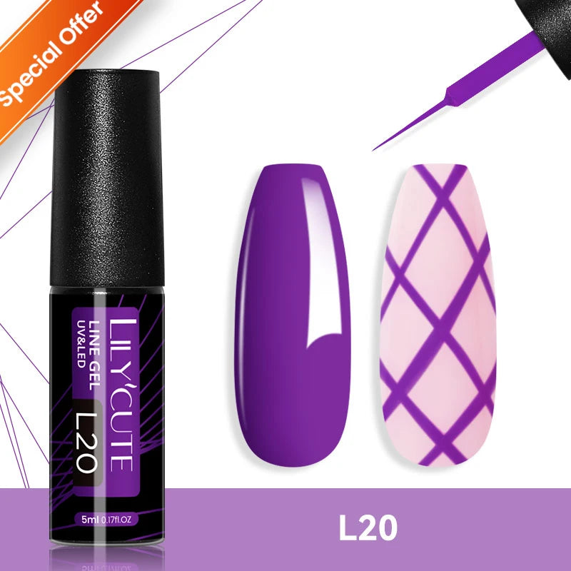 LILYCUTE Nude Crystal Rubber Base Gel Nail Polish