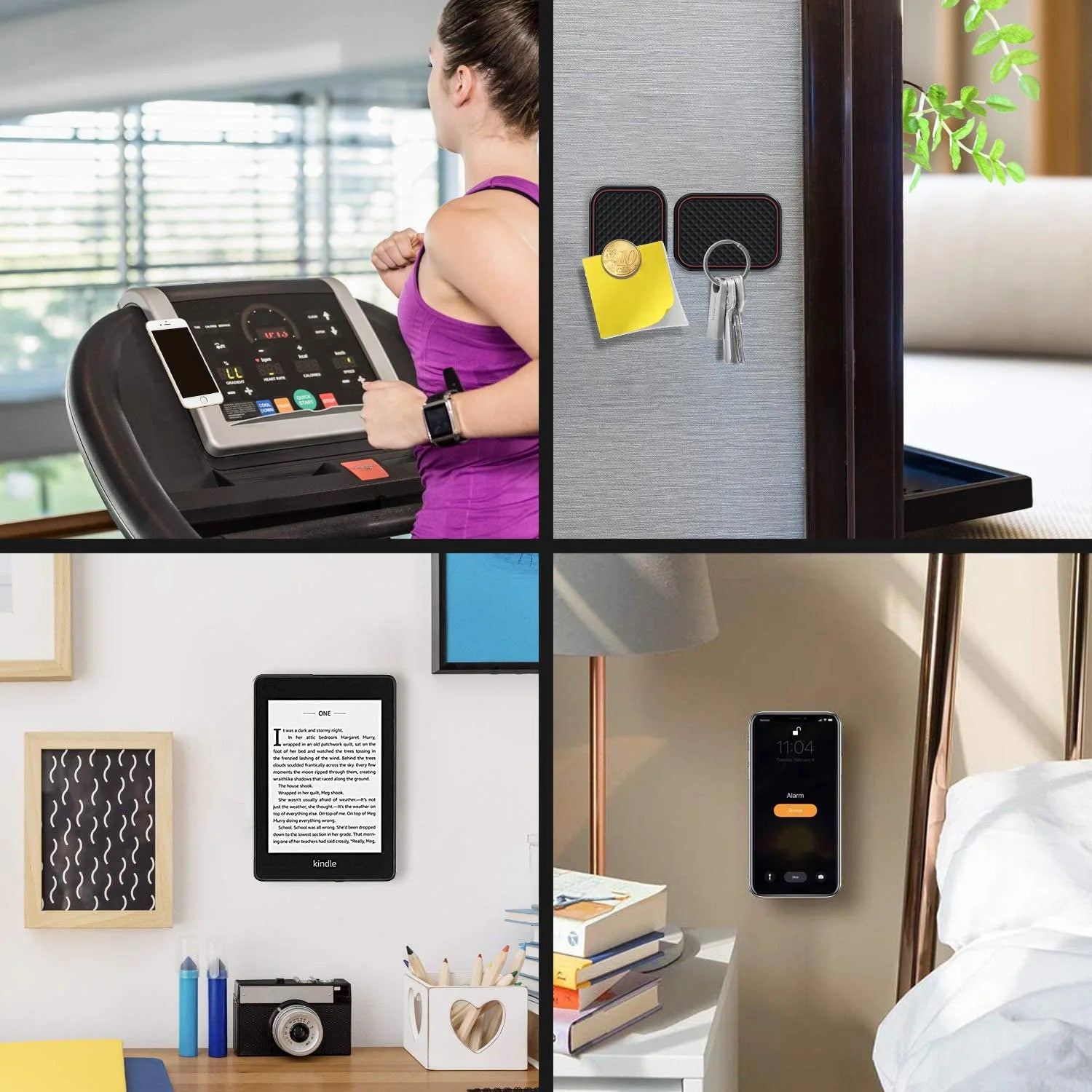 Magnetic Car Phone Mount Rectangle Flat Phone Holder