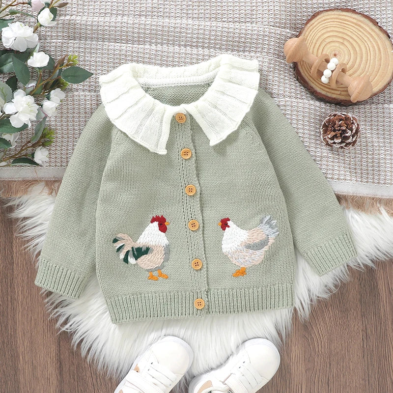Baby Girl winter Sweater for 0-3Y