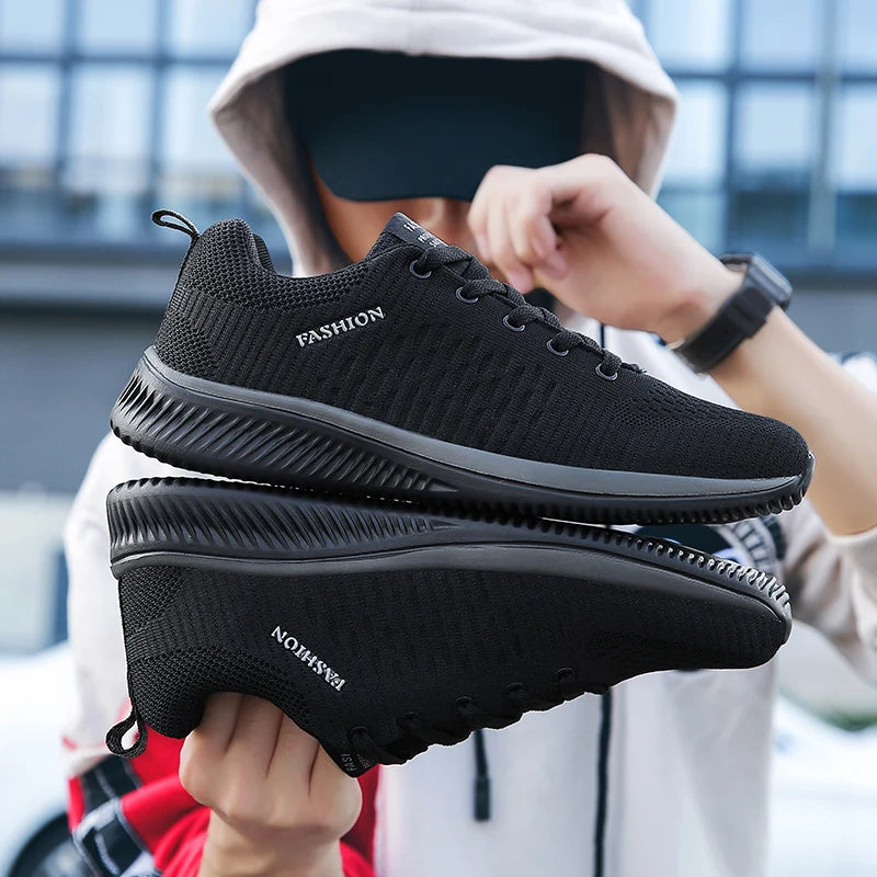 Sneakers Men Running Walking Knit Shoes