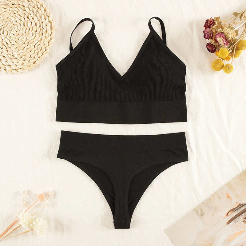 Women Underwear Set, Lingerie Panties Bra