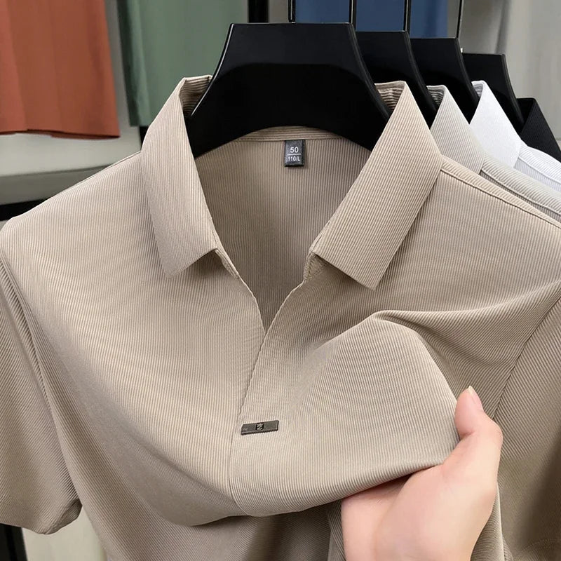 Men's Casual and Fashionable Solid Color T-Shirt