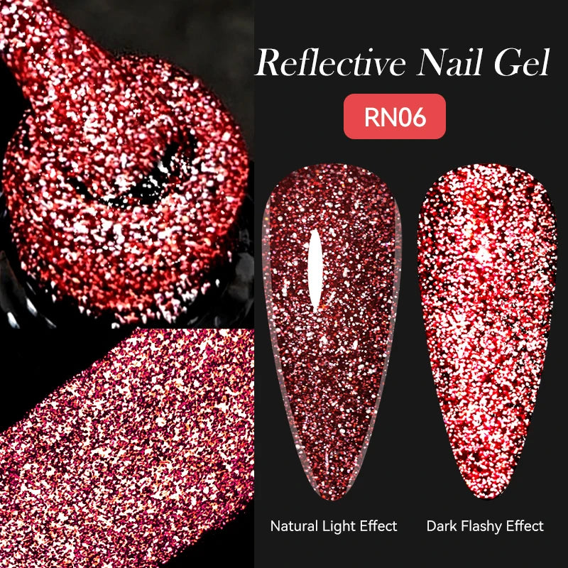 LILYCUTE Nude Crystal Rubber Base Gel Nail Polish