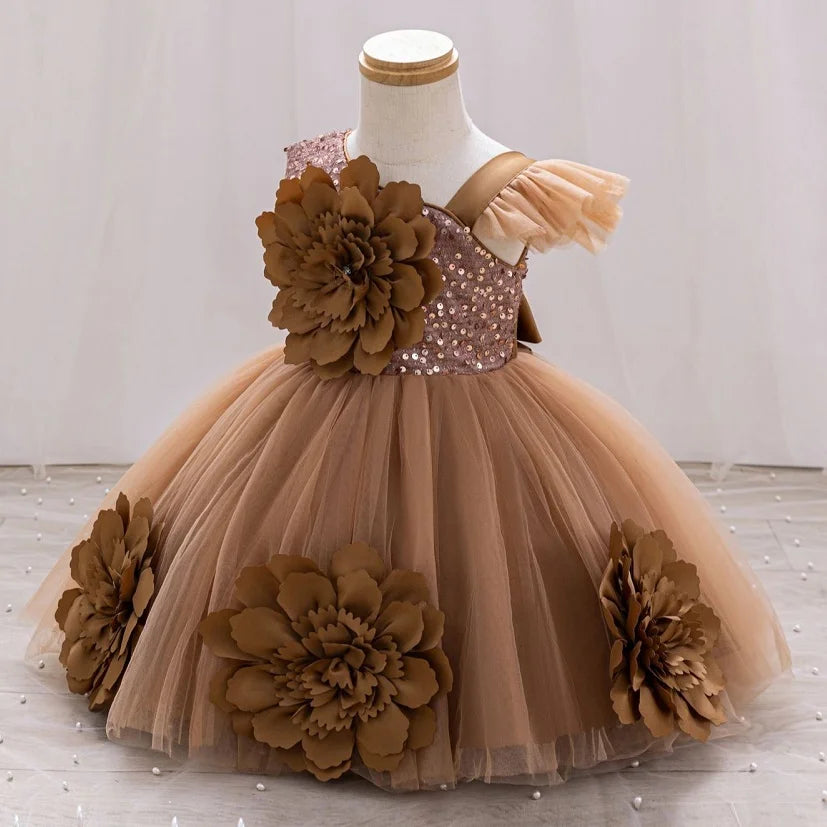 One Shoulder Dress for Girl