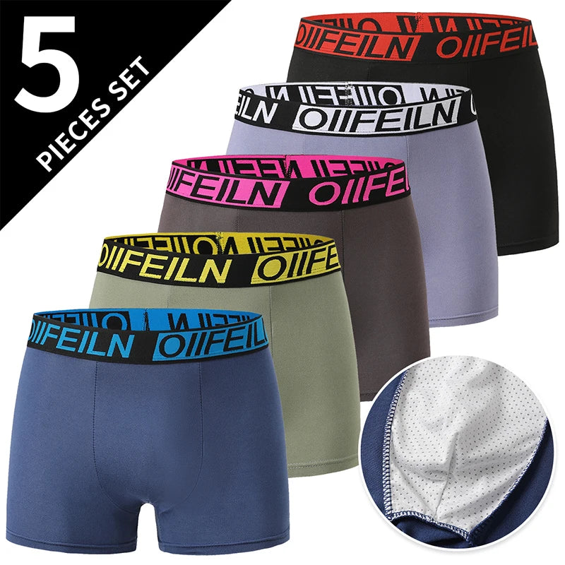 4/5Pcs MEN'S Waist plus Size Underwear