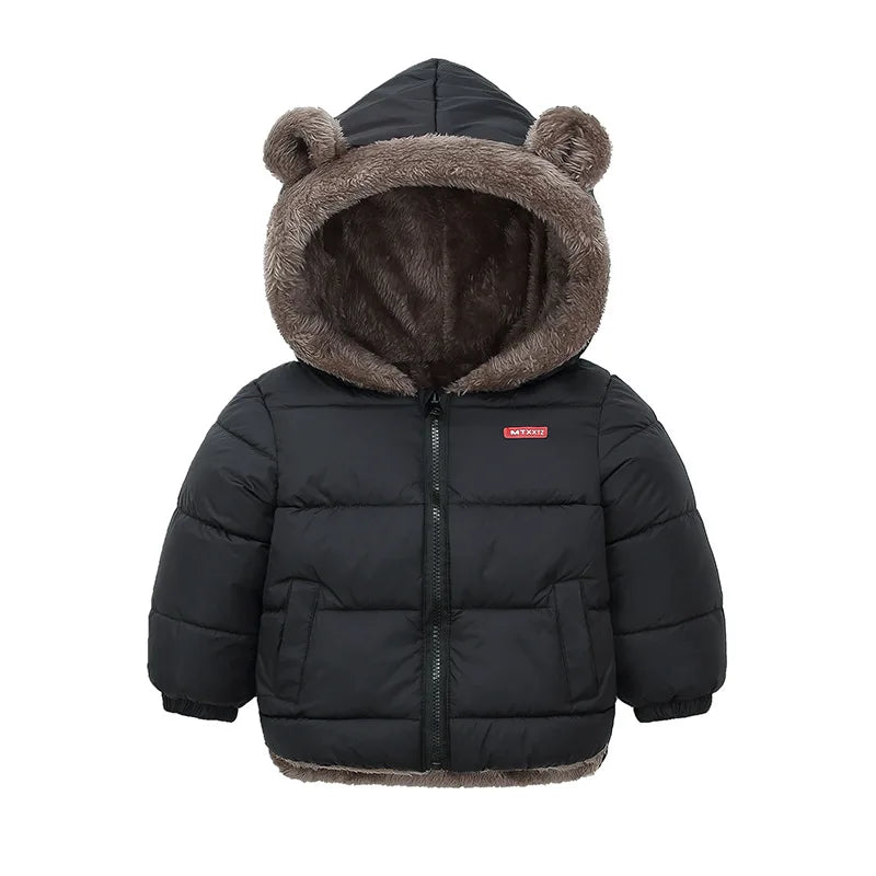 Baby Boys Girls Jacket Hooded Cotton Outerwear Children's