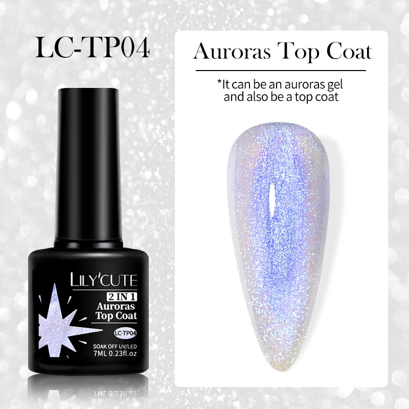 LILYCUTE Nude Crystal Rubber Base Gel Nail Polish