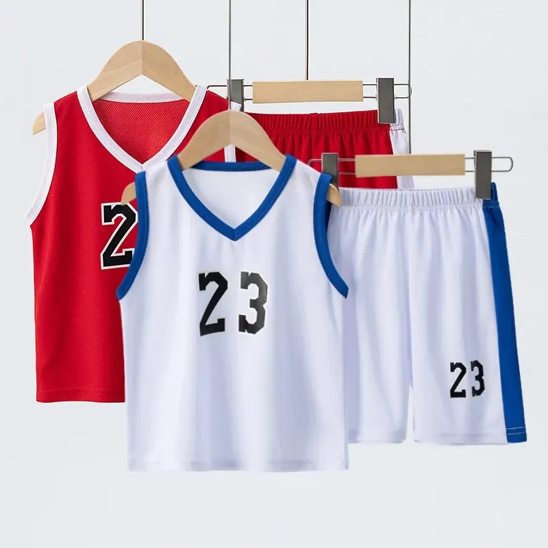 2/4Pcs Summer Children's Quick-drying Sports Suit