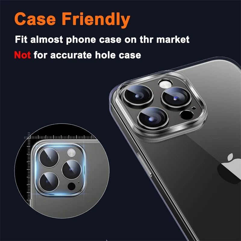 Metal Camera Lens Glass Protector For iPhones