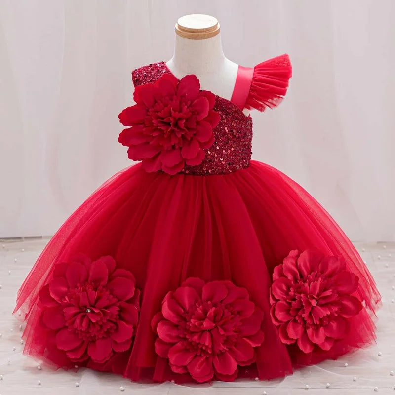 One Shoulder Dress for Girl