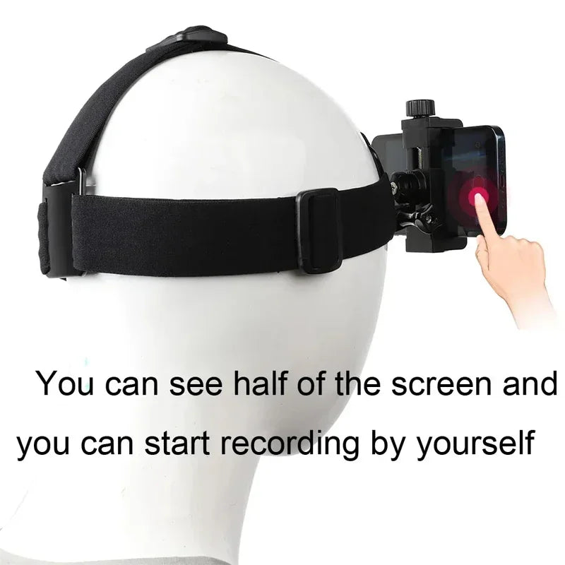 Head Mounted Overhead Recording Smartphone Stand