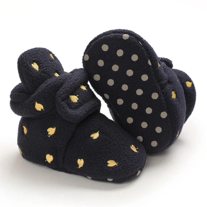 Newborn Baby Girls Boys Soft Booties Solid and comfortable